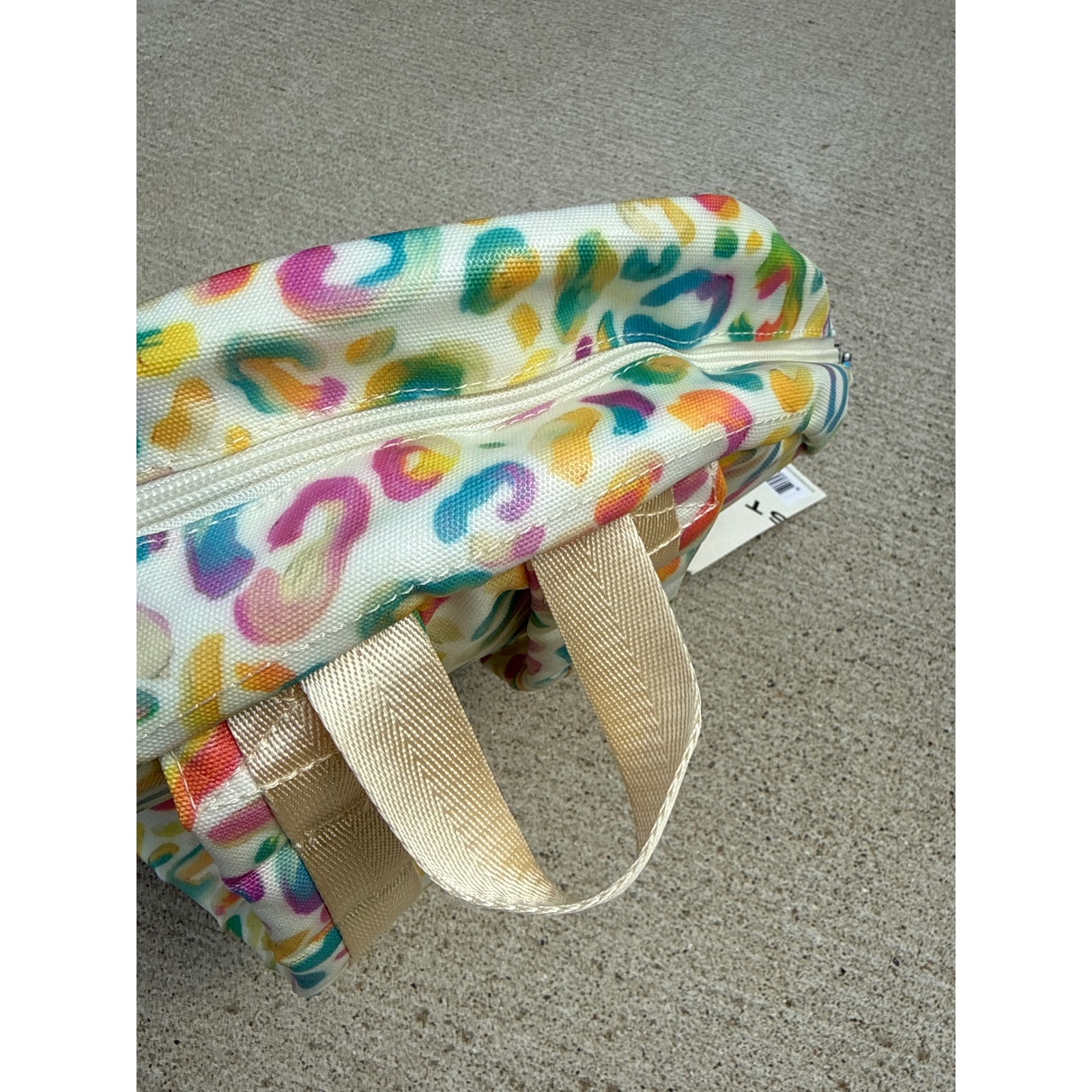 State Kane Kids Travel Backpack Metallic Rainbow Leopard Print School Bag Nwt — image 4 of 8